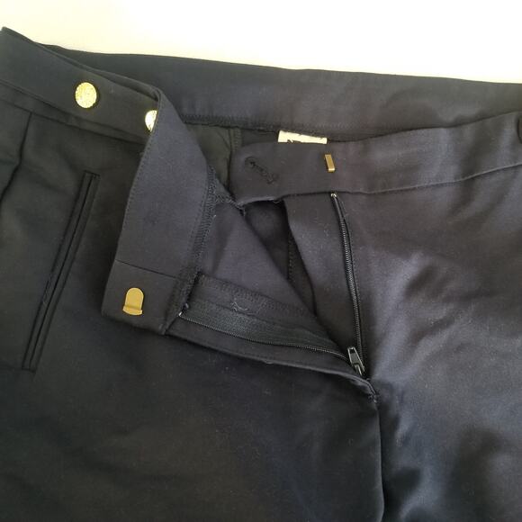 Anne Klein Women's Gold Button Detail Career Pants - Blue - Picture 3 of 8